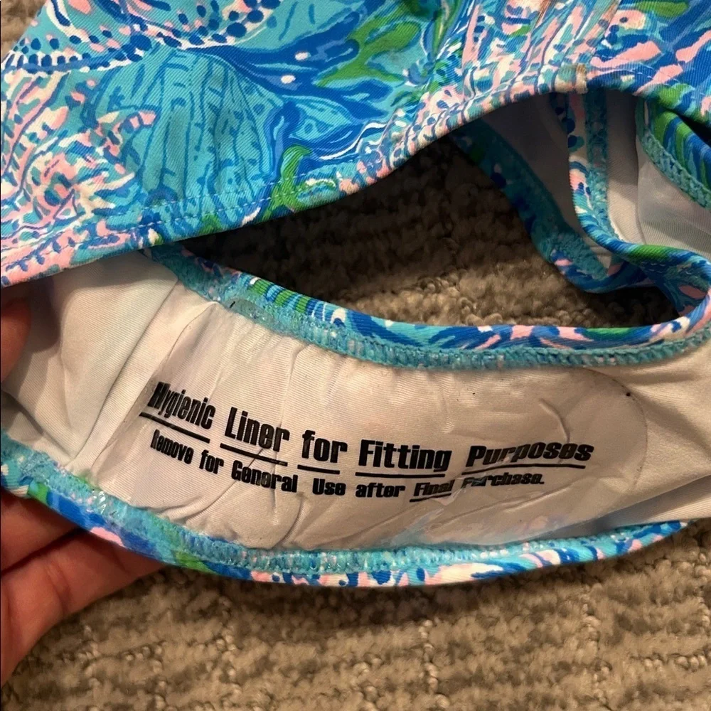 Lilly Pulitzer Blue and Green Kids Bikini Bottom